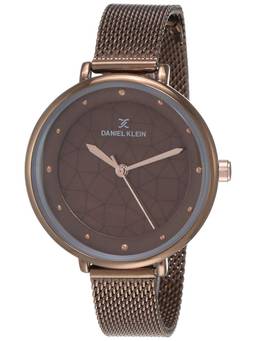 Daniel Klein - Brown Premium Round Dial Analog Watch For Women - DK11540 - 9