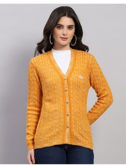 Monte Carlo - Women's Regular Fit Winter Gold Cardigan