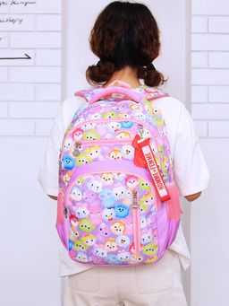 Tinytot - Purple Printed School Backpack (3-12 Years)