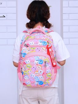 Tinytot - Pink Printed School Backpack (3-12 Years)