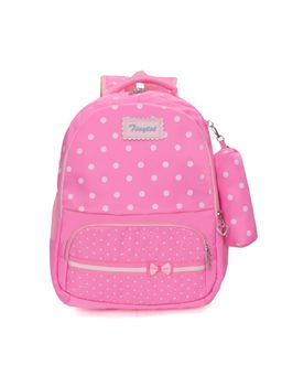 Tinytot - Pink School Casual Backpack with Pouch (3-12 Years)