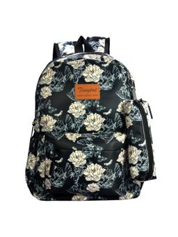 Tinytot - Black School Backpack with Pouch (3-12 Years)