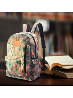 Tinytot - Grey School Backpack with Pouch (3-12 Years)