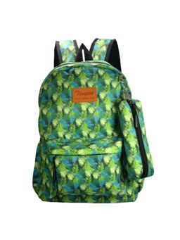 Tinytot - Green School Backpack with Pouch (3-12 Years)