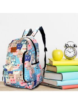 Tinytot - Multi-Color School Backpack with Pouch (3-12 Years)