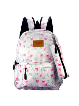 Tinytot - Grey School Backpack with Pouch (3-12 Years)