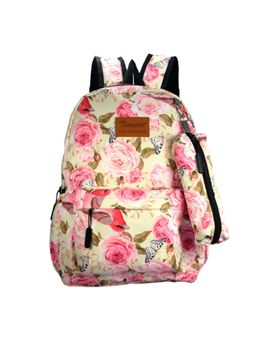 Tinytot - Pink School Backpack with Pouch (3-12 Years)