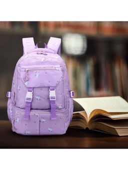 Tinytot - Purple Printed School Backpack (3-12 Years)