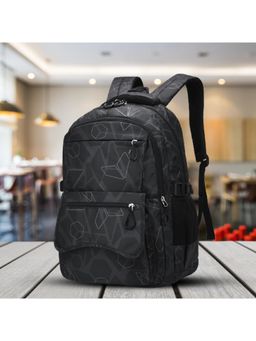 Tinytot - Black Printed School Backpack (3-12 Years)