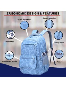 Tinytot - Blue Printed School Backpack (3-12 Years)