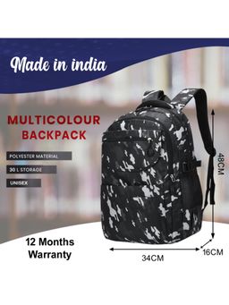 Tinytot - Black Camouflage School Backpack (3-12 Years)