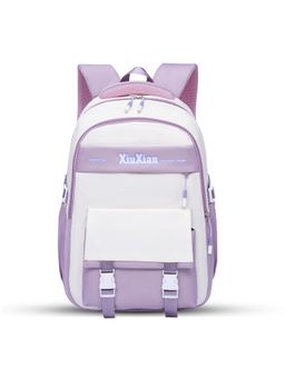 Tinytot - Purple Colorblock School Backpack (3-12 Years)