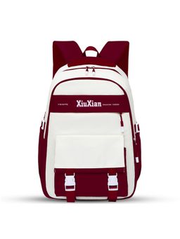 Tinytot - Maroon Colorblock School Backpack (3-12 Years)