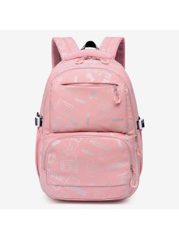 Tinytot - Peach Printed School Backpack (3-12 Years)