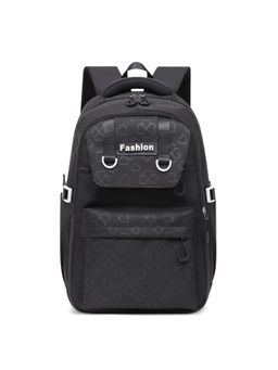 Tinytot - Black Printed School Backpack (3-12 Years)