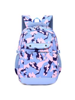 Tinytot - Blue Camouflage Printed School Backpack (3-12 Years)