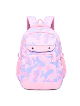 Tinytot - Pink Camouflage Printed School Backpack (3-12 Years)