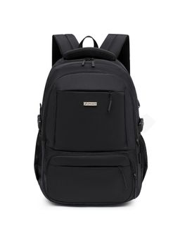Tinytot - Black Solid School Laptop Backpack (3-12 Years)