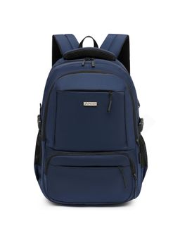 Tinytot - Navy Blue Solid School Laptop Backpack (3-12 Years)