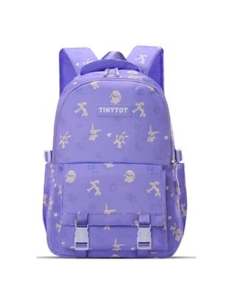 Tinytot - Purple Printed School Backpack (3-12 Years)
