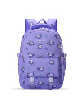 Tinytot - Purple Printed School Backpack (3-12 Years)