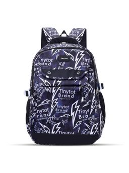 Tinytot - Black Typography School Backpack (3-12 Years)