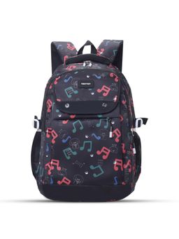 Tinytot - Black Printed School Backpack (3-12 Years)