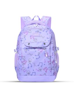 Tinytot - Purple Printed School Backpack (3-12 Years)