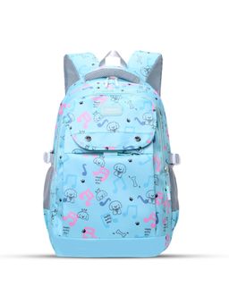 Tinytot - Turquoise Printed School Backpack (3-12 Years)