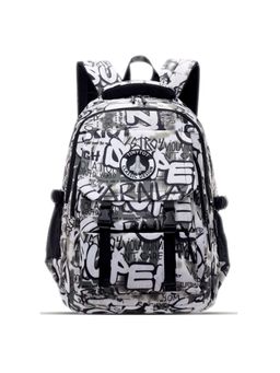 Tinytot - Grey Typography School Backpack (3-12 Years)
