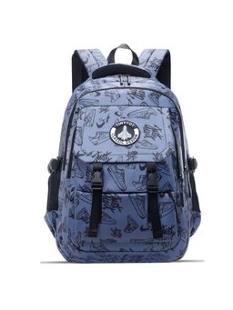 Tinytot - Blue Printed School Backpack (3-12 Years)