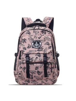 Tinytot - Brown Printed School Backpack (3-12 Years)