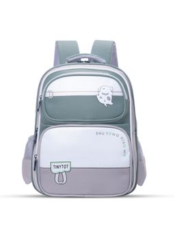 Tinytot - Grey Colorblock School Backpack (3-12 Years)