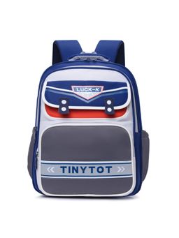 Tinytot - Navy Blue Colorblock School Backpack (3-12 Years)