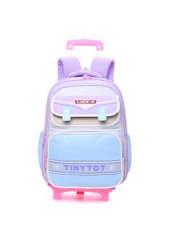 Tinytot - Purple Stylish & Trendy Trolley Backpack (3-12 Years)
