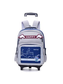 Tinytot - Grey Stylish & Trendy Trolley Backpack (3-12 Years)
