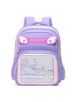 Tinytot - Purple Colorblock School Backpack (3-12 Years)