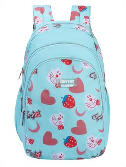 Tinytot - Blue Printed School Backpack (3-12 Years)