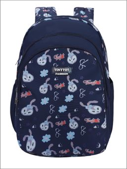 Tinytot - Navy Blue Printed School Backpack (3-12 Years)