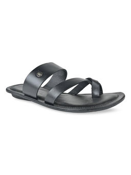 REGAL - Black Men Solid Casual Leather Sandals