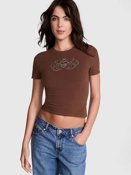 Victoria's Secret - Brown Cotton Baby T-Shirt