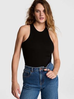 Victoria's Secret - Black Multi Rib Tank Top