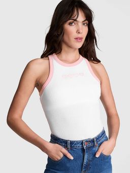 Victoria's Secret - White Multi Rib Tank Top