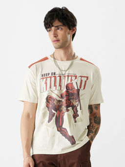 The Souled Store - Official Deadpool : Killin' It T-Shirt Light Yellow