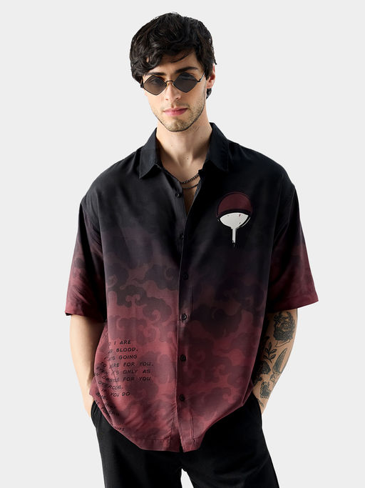 naruto dress shirt Naruto Men's and Big Men's Button Front Resort Shirt with Short Sleeves, Sizes S-3XL