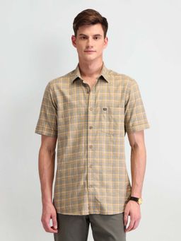 Arrow Sports - Men Green Checks Regular Fit Casual Shirt