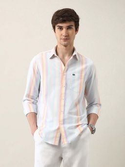 Arrow Sports - Men Multi-Color Stripes Regular Fit Casual Shirt