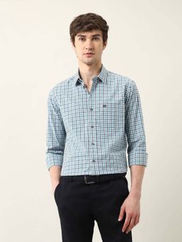 Arrow Sports - Men Green Checks Slim Fit Casual Shirt