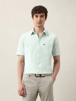 Arrow Sports - Men Green Solid Regular Fit Casual Shirt