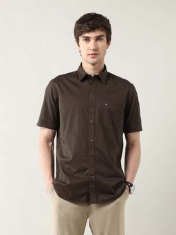 Arrow Sports - Men Brown Printed Regular Fit Casual Shirt